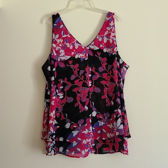 Lane Bryant Layered Graphic A-Line Tank - Picture 3 of 3